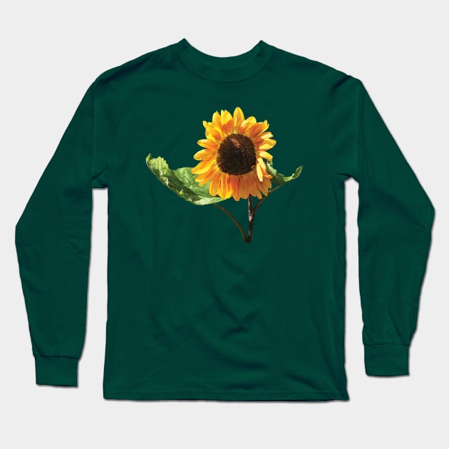 Sunflower in Sunshine Long Sleeve T-Shirt by SusanSavad